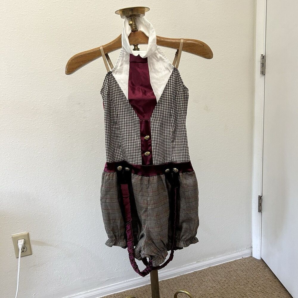Weissman King of New York Costume S, suspender dress, newsies